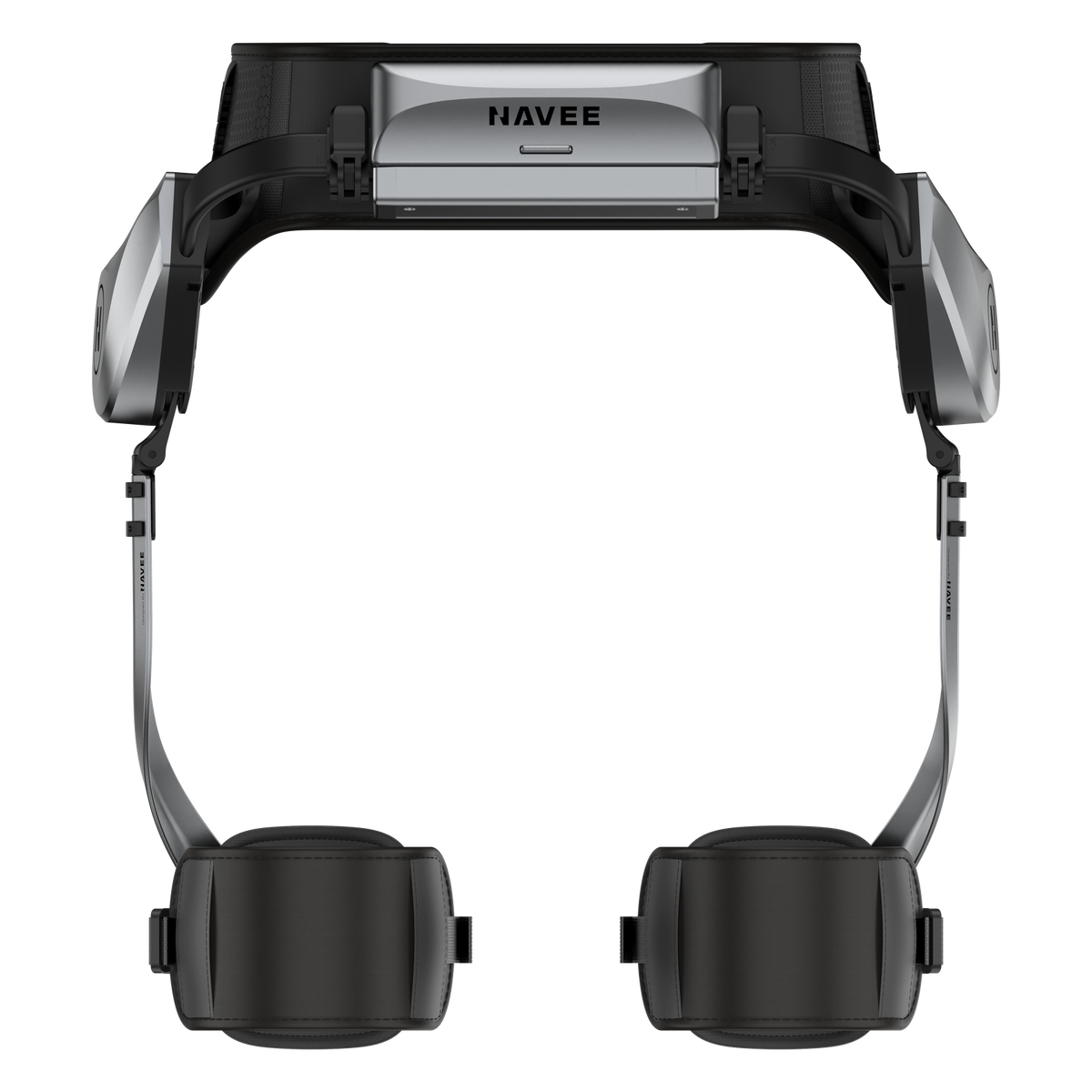NAVEE EXO S Pro exoskelet, vooraanzicht met accumodule